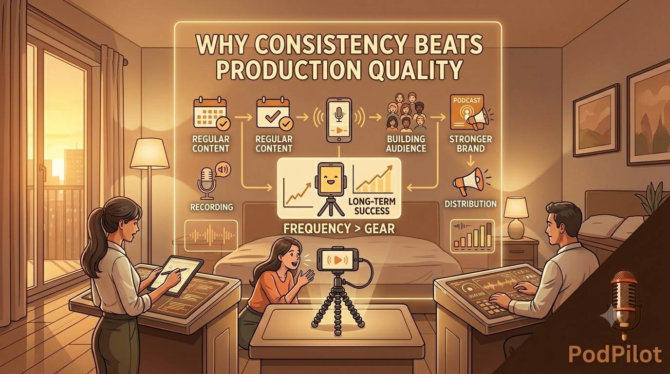 Why consistency beats production quality