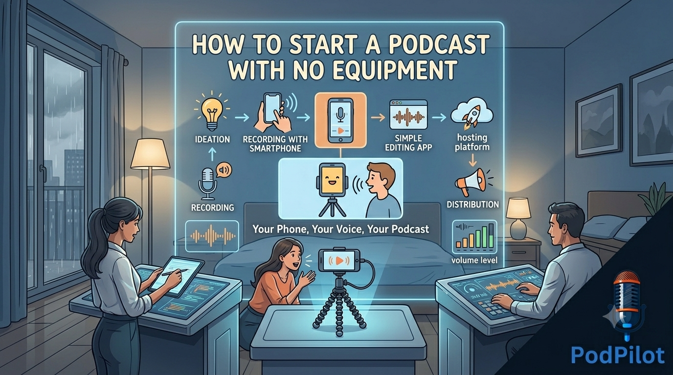 How to start a podcast with no equipment